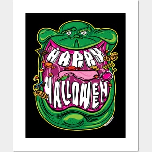 Happy Halloween smile from Slimer Posters and Art